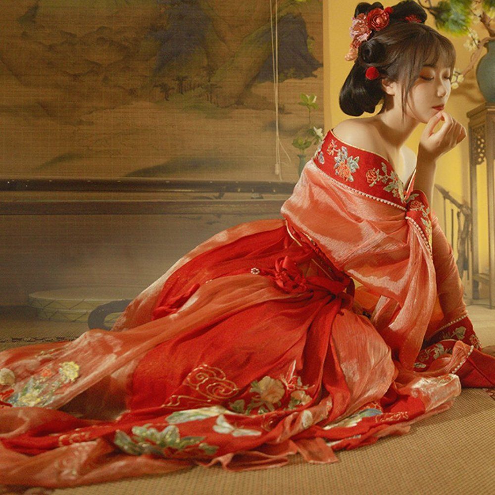 Majesty Gown Set | Top Coat Skirt Petticoat Ribbons Wrapper - Picture 7 of 12